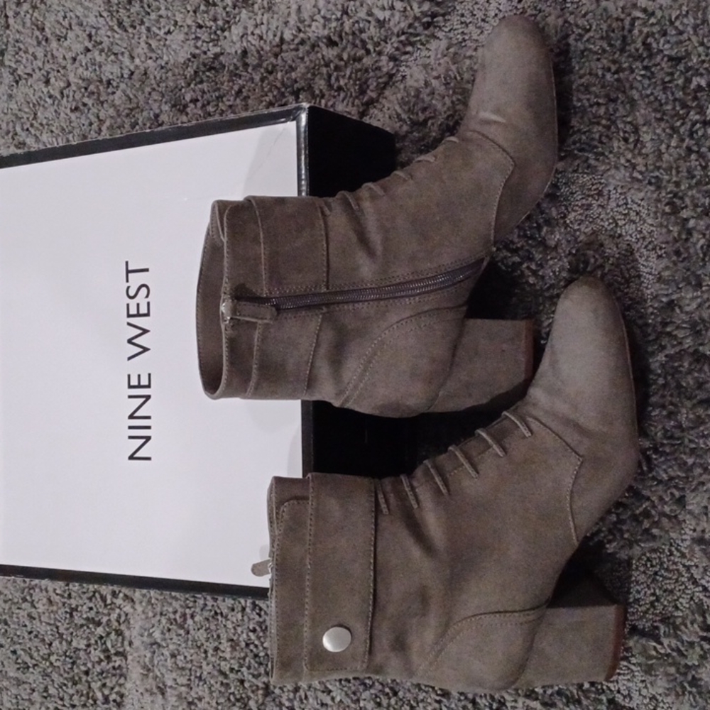 Grey Nine West Boots